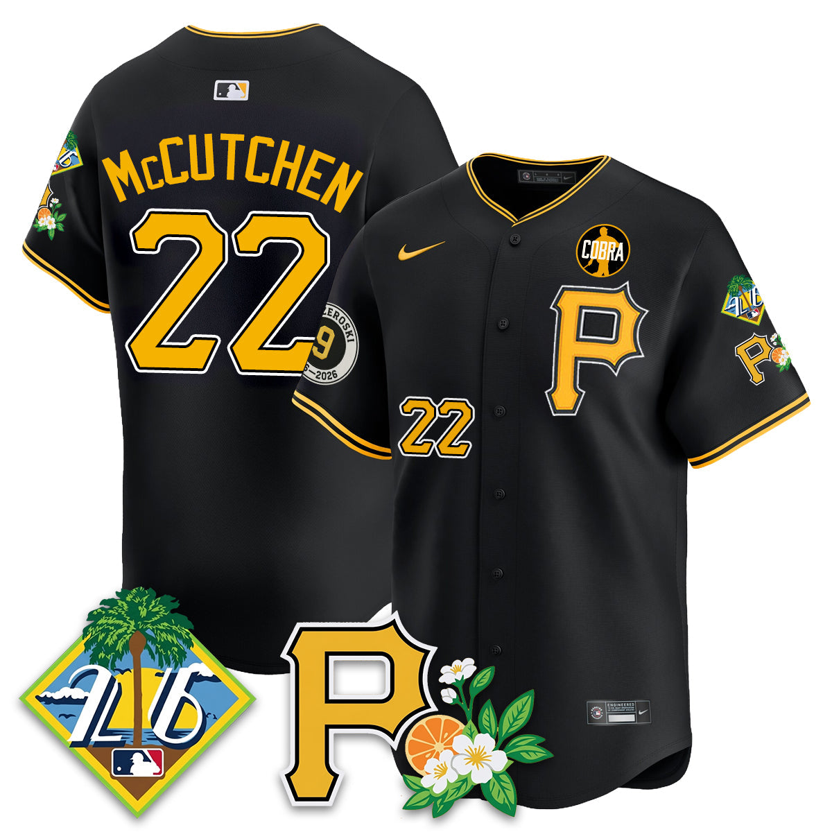 PIT 2026 Spring Training Vapor Limited Jersey - Bill Mazeroski Patch - All Stitched