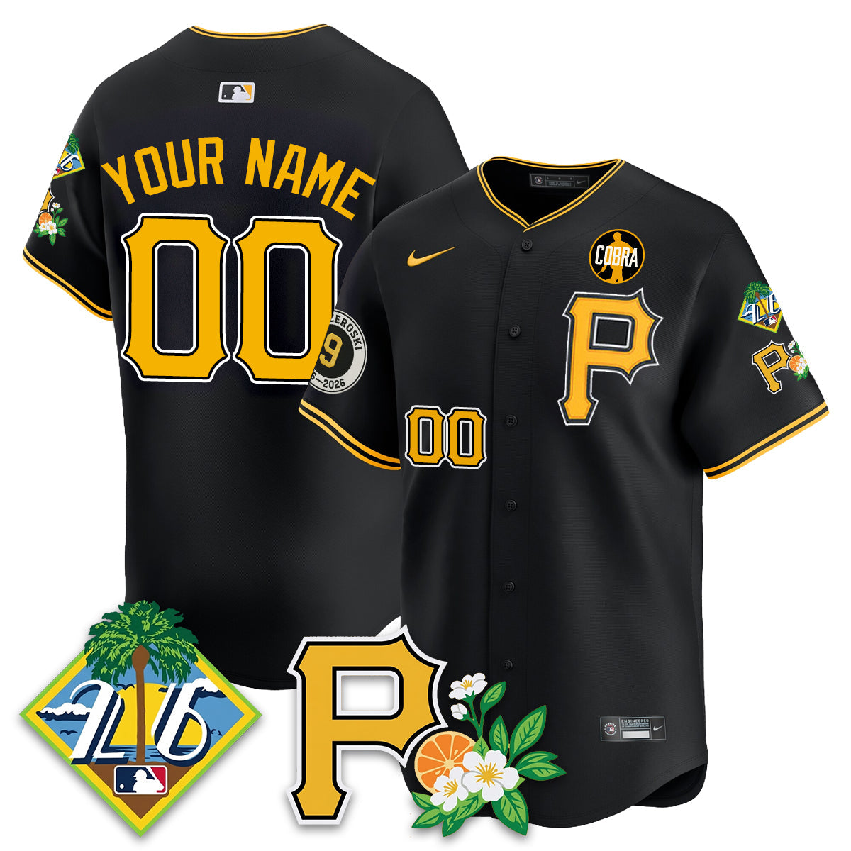 PIT 2026 Spring Training Vapor Limited Jersey - Bill Mazeroski Patch - All Stitched