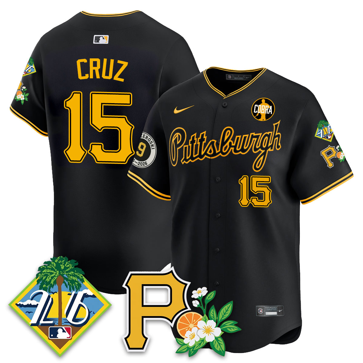 PIT 2026 Spring Training Vapor Limited Jersey - Bill Mazeroski Patch - All Stitched