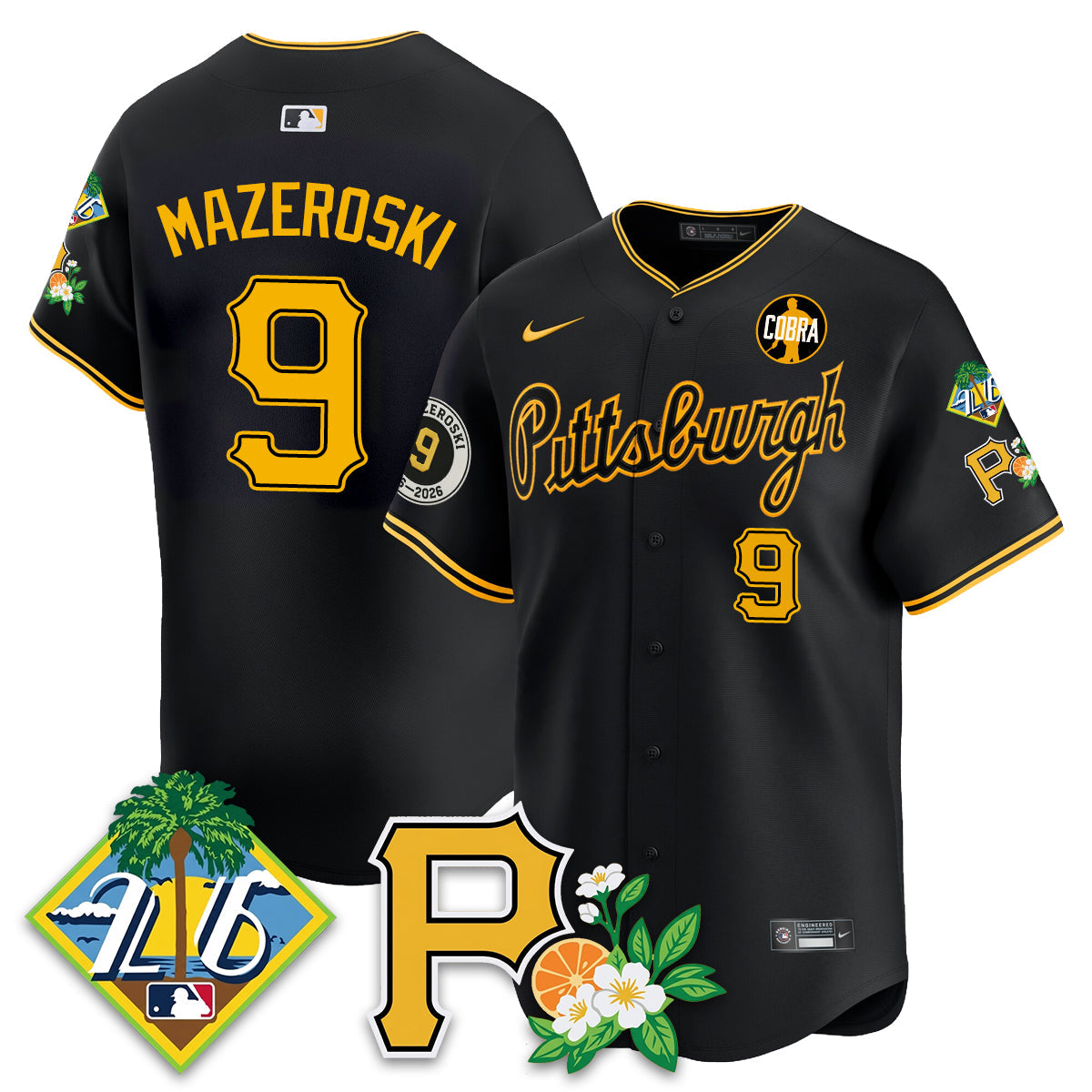 PIT 2026 Spring Training Vapor Limited Jersey - Bill Mazeroski Patch - All Stitched