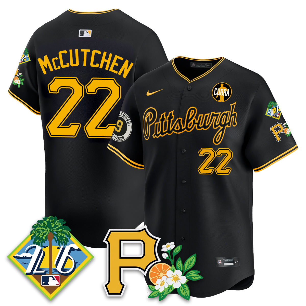 PIT 2026 Spring Training Vapor Limited Jersey - Bill Mazeroski Patch - All Stitched