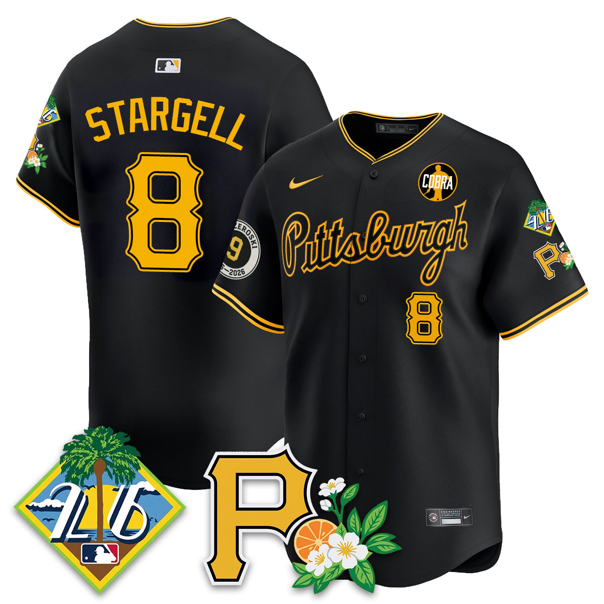 PIT 2026 Spring Training Vapor Limited Jersey - Bill Mazeroski Patch - All Stitched