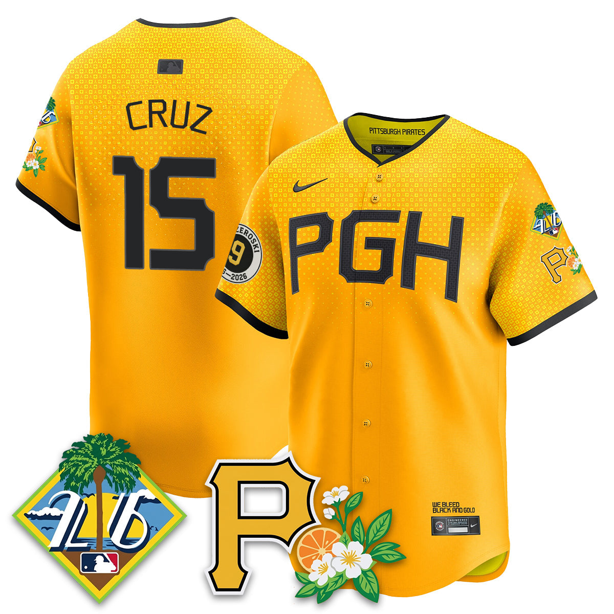 PIT 2026 Spring Training Vapor Limited Jersey - Bill Mazeroski Patch - All Stitched