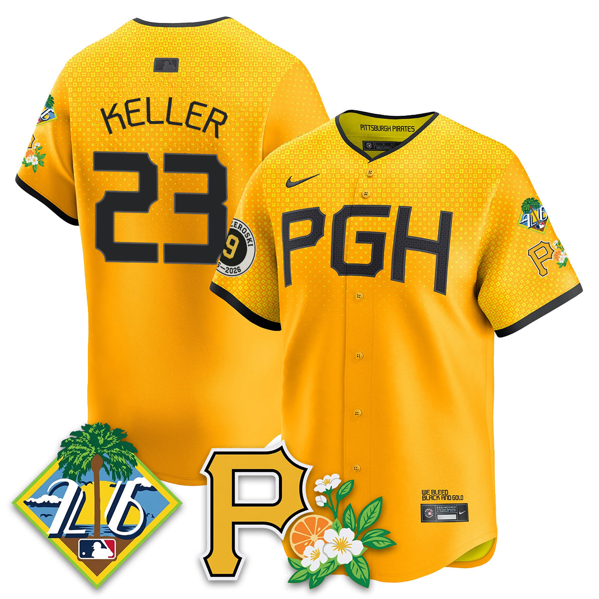 PIT 2026 Spring Training Vapor Limited Jersey - Bill Mazeroski Patch - All Stitched