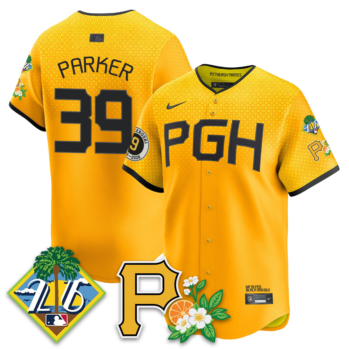 PIT 2026 Spring Training Vapor Limited Jersey - Bill Mazeroski Patch - All Stitched