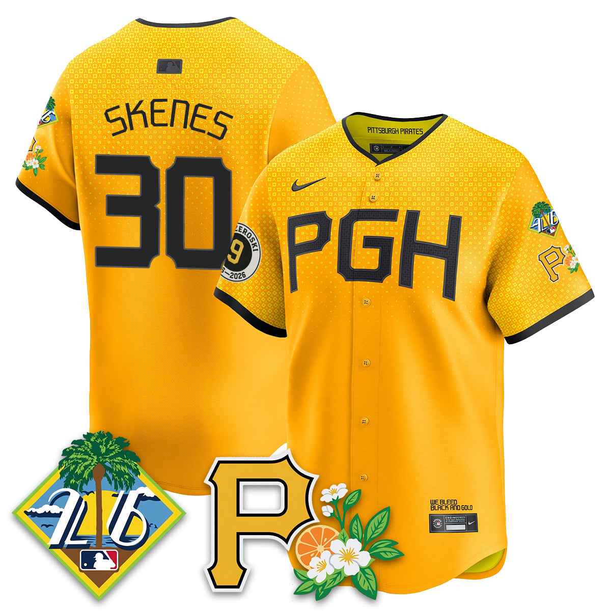 PIT 2026 Spring Training Vapor Limited Jersey - Bill Mazeroski Patch - All Stitched