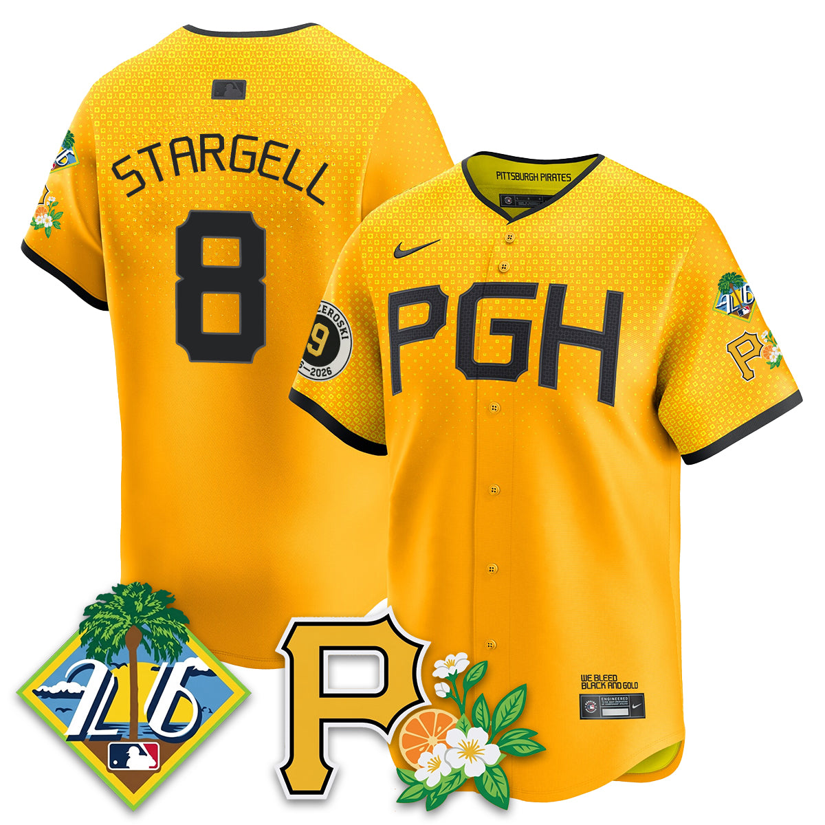 PIT 2026 Spring Training Vapor Limited Jersey - Bill Mazeroski Patch - All Stitched