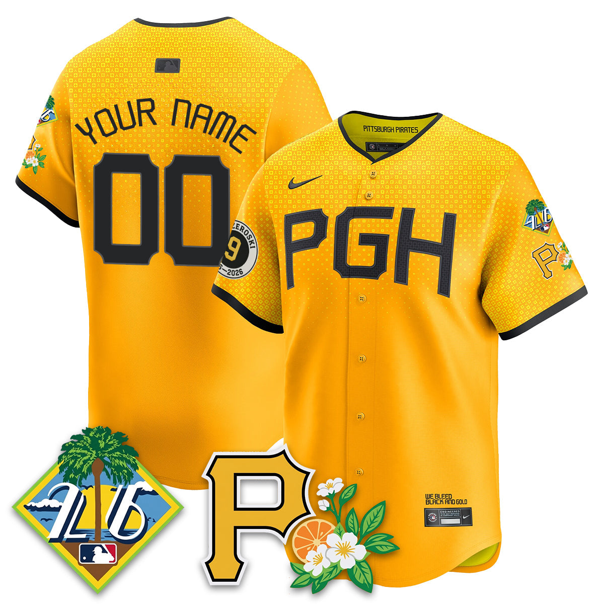 PIT 2026 Spring Training Vapor Limited Jersey - Bill Mazeroski Patch - All Stitched