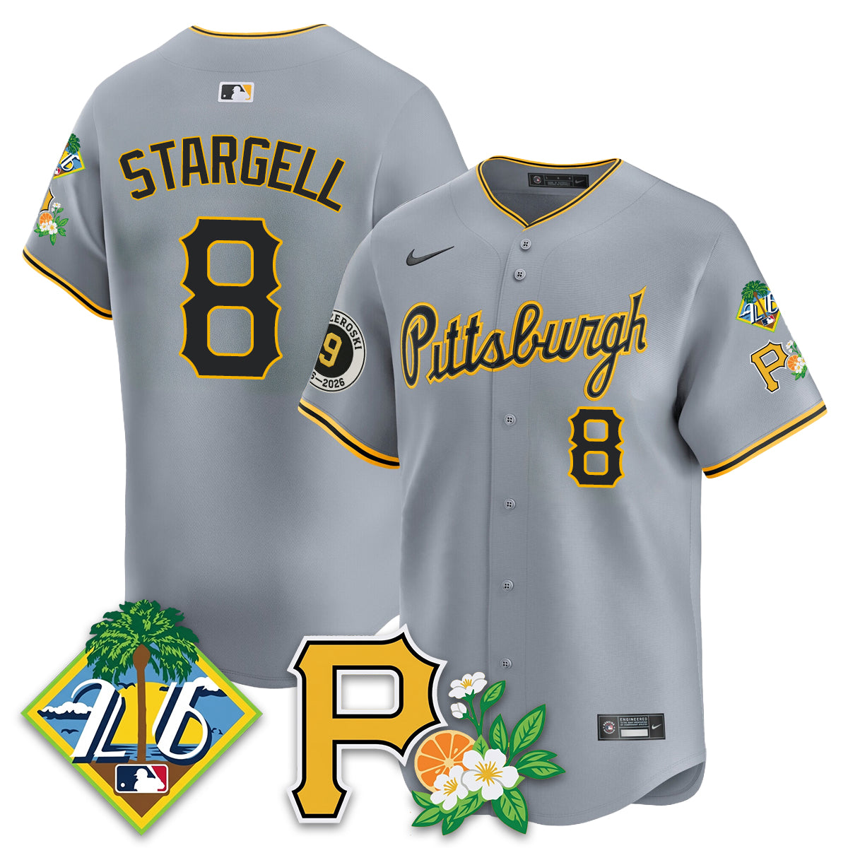 PIT 2026 Spring Training Vapor Limited Jersey - Bill Mazeroski Patch - All Stitched