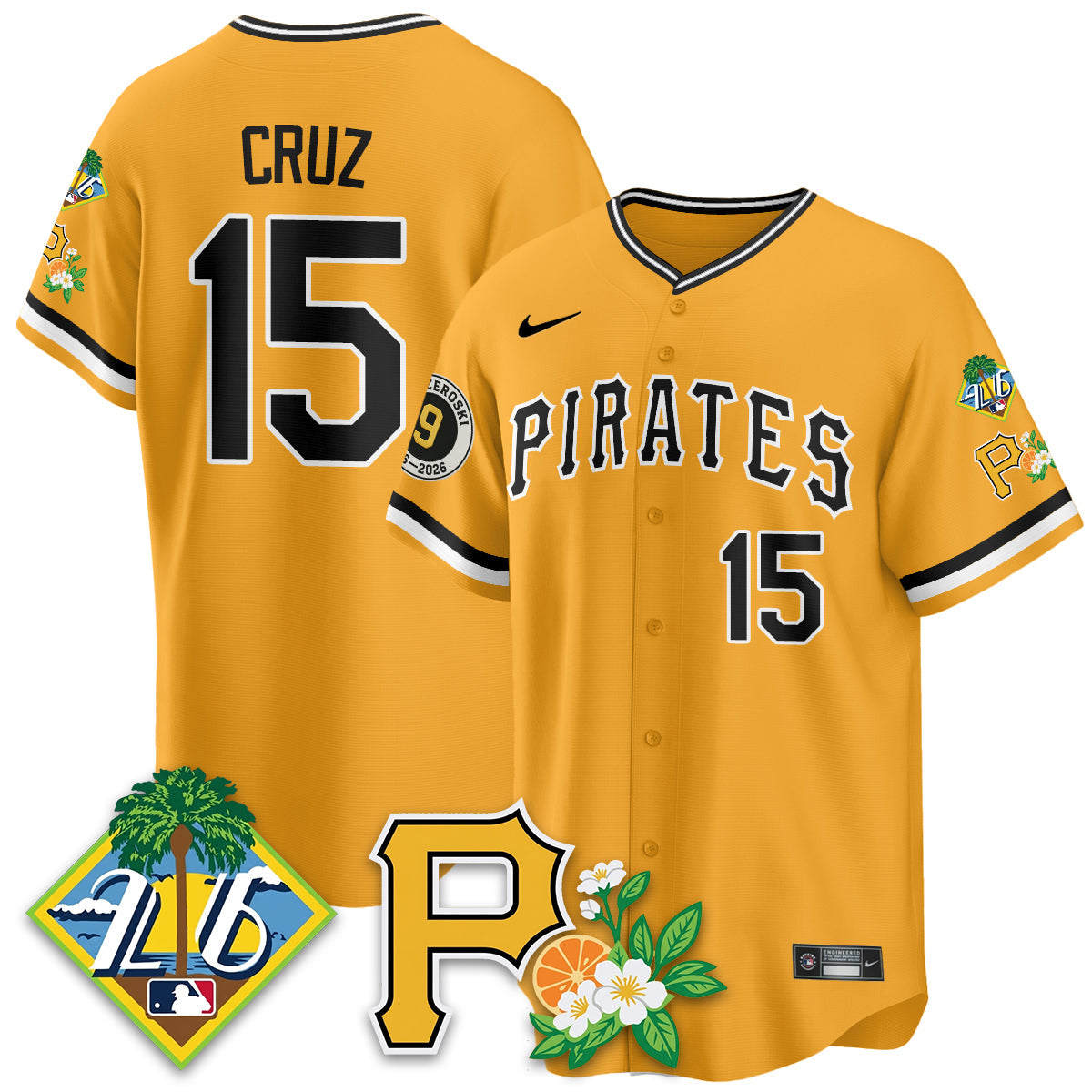 PIT 2026 Spring Training Vapor Limited Jersey - Bill Mazeroski Patch - All Stitched