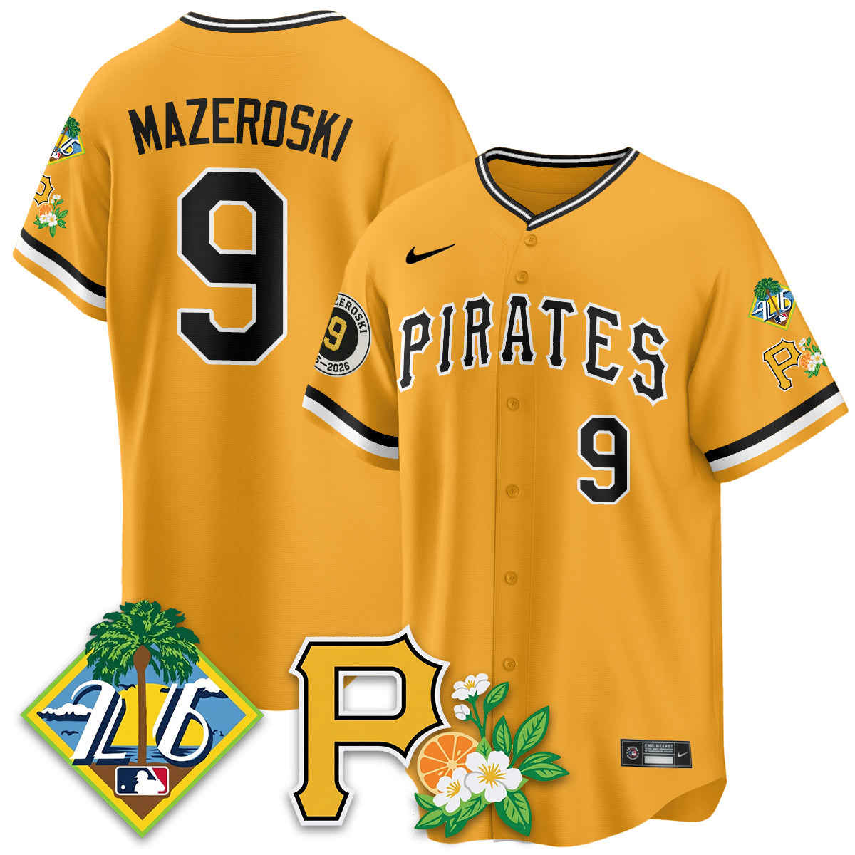 PIT 2026 Spring Training Vapor Limited Jersey - Bill Mazeroski Patch - All Stitched