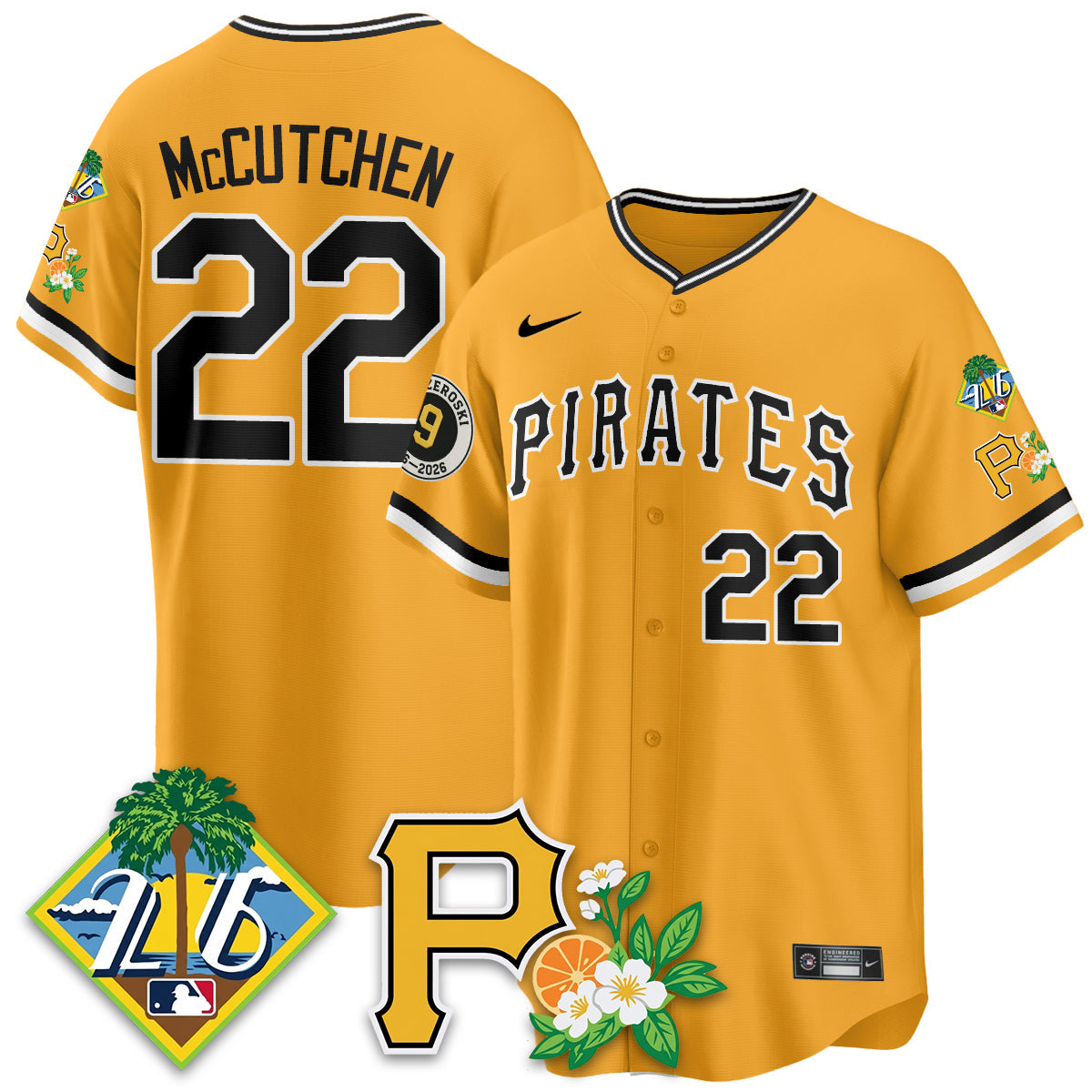 PIT 2026 Spring Training Vapor Limited Jersey - Bill Mazeroski Patch - All Stitched