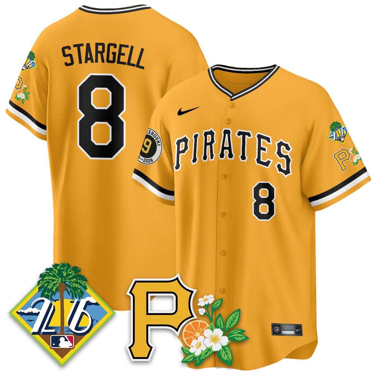 PIT 2026 Spring Training Vapor Limited Jersey - Bill Mazeroski Patch - All Stitched