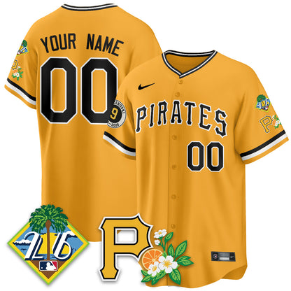 Custom PIT 2026 Spring Training Vapor Limited Jersey - Bill Mazeroski Patch - All Stitched