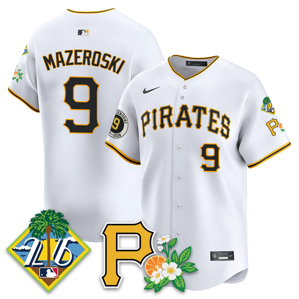 PIT 2026 Spring Training Vapor Limited Jersey - Bill Mazeroski Patch - All Stitched