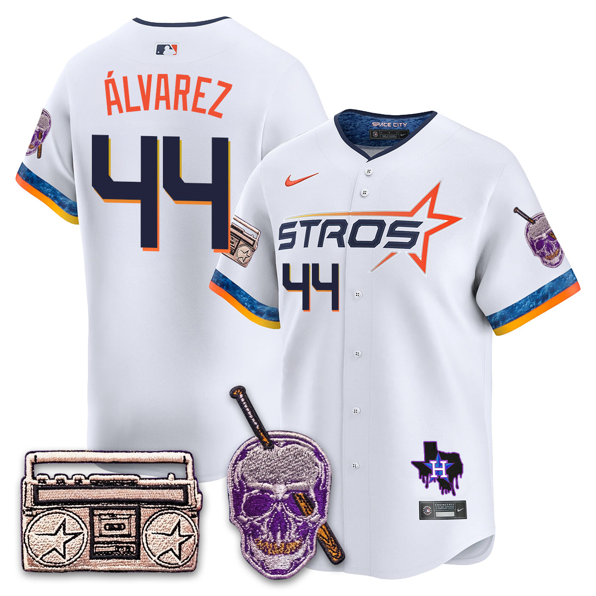 HOU DJ Screw Patch Vapor Premier Limited Jersey - All Stitched