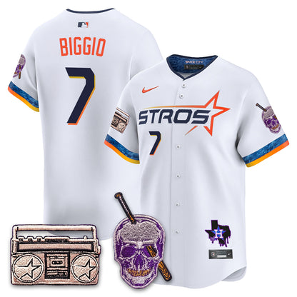 HOU DJ Screw Patch Vapor Premier Limited Jersey - All Stitched