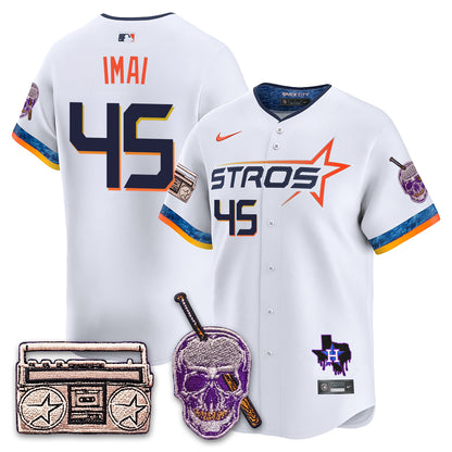 HOU DJ Screw Patch Vapor Premier Limited Jersey - All Stitched