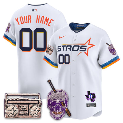 HOU DJ Screw Patch Vapor Premier Limited Custom Jersey - All Stitched