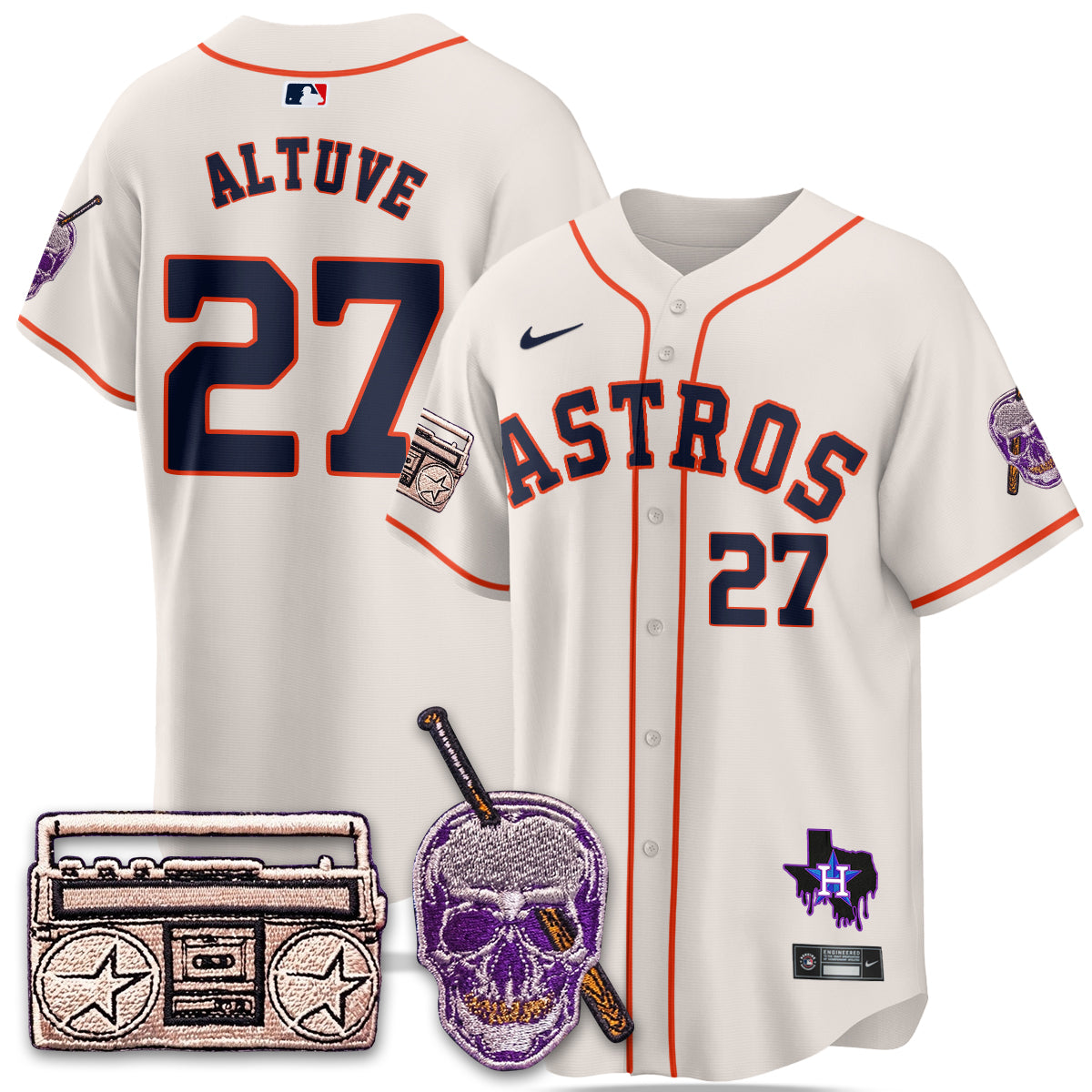 HOU DJ Screw Patch Vapor Premier Limited Jersey - All Stitched