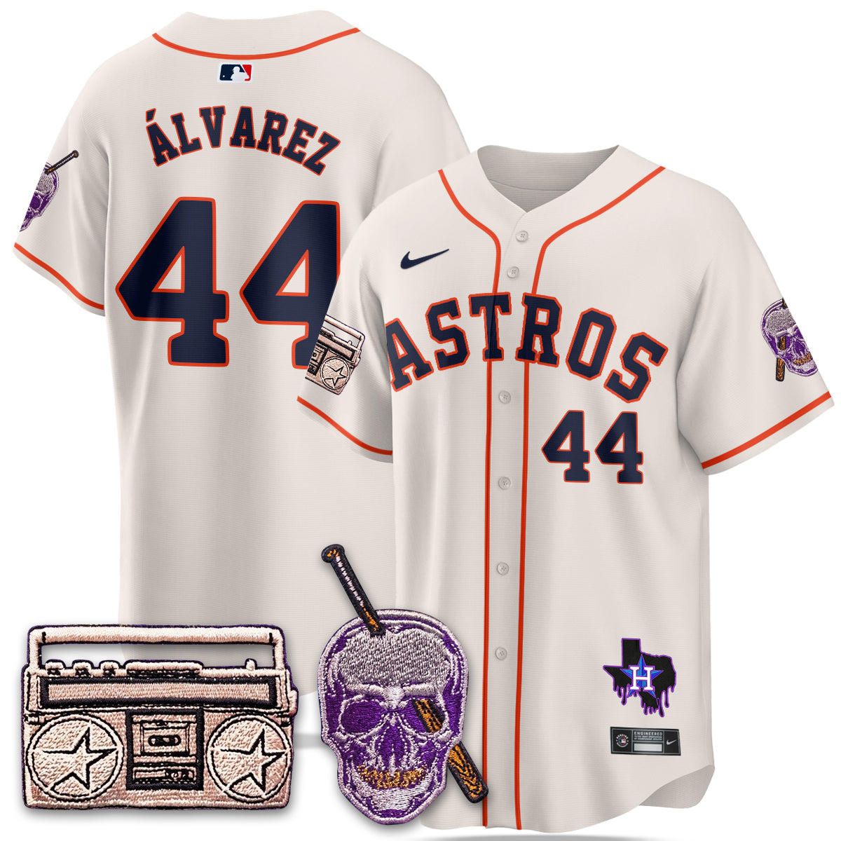 HOU DJ Screw Patch Vapor Premier Limited Jersey - All Stitched