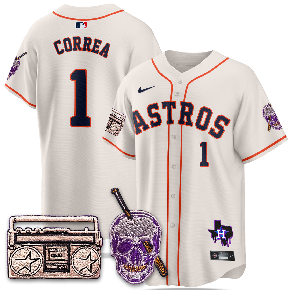 HOU DJ Screw Patch Vapor Premier Limited Jersey - All Stitched