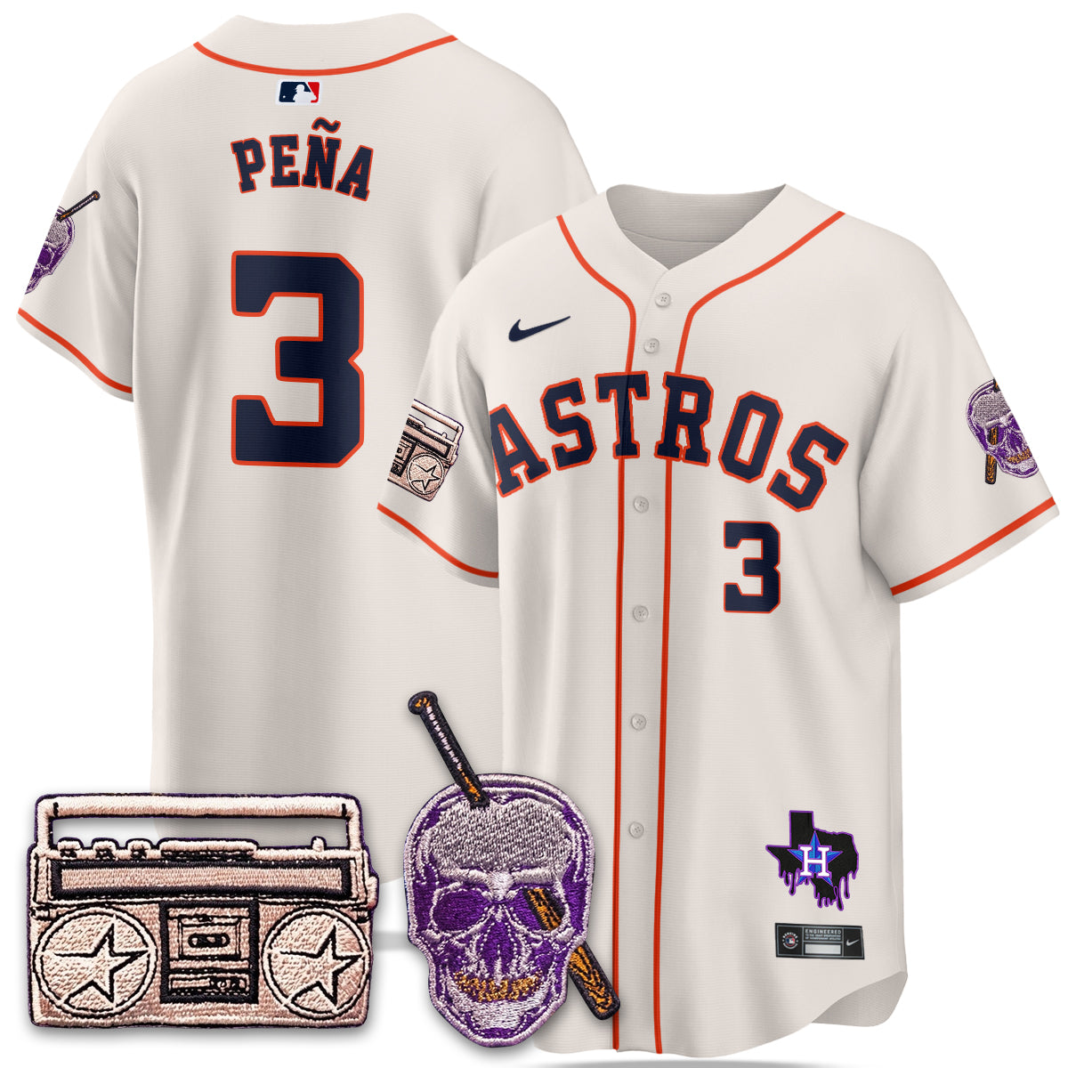 HOU DJ Screw Patch Vapor Premier Limited Jersey - All Stitched