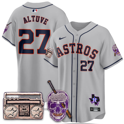 HOU DJ Screw Patch Vapor Premier Limited Jersey - All Stitched