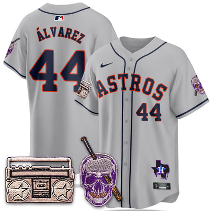 HOU DJ Screw Patch Vapor Premier Limited Jersey - All Stitched