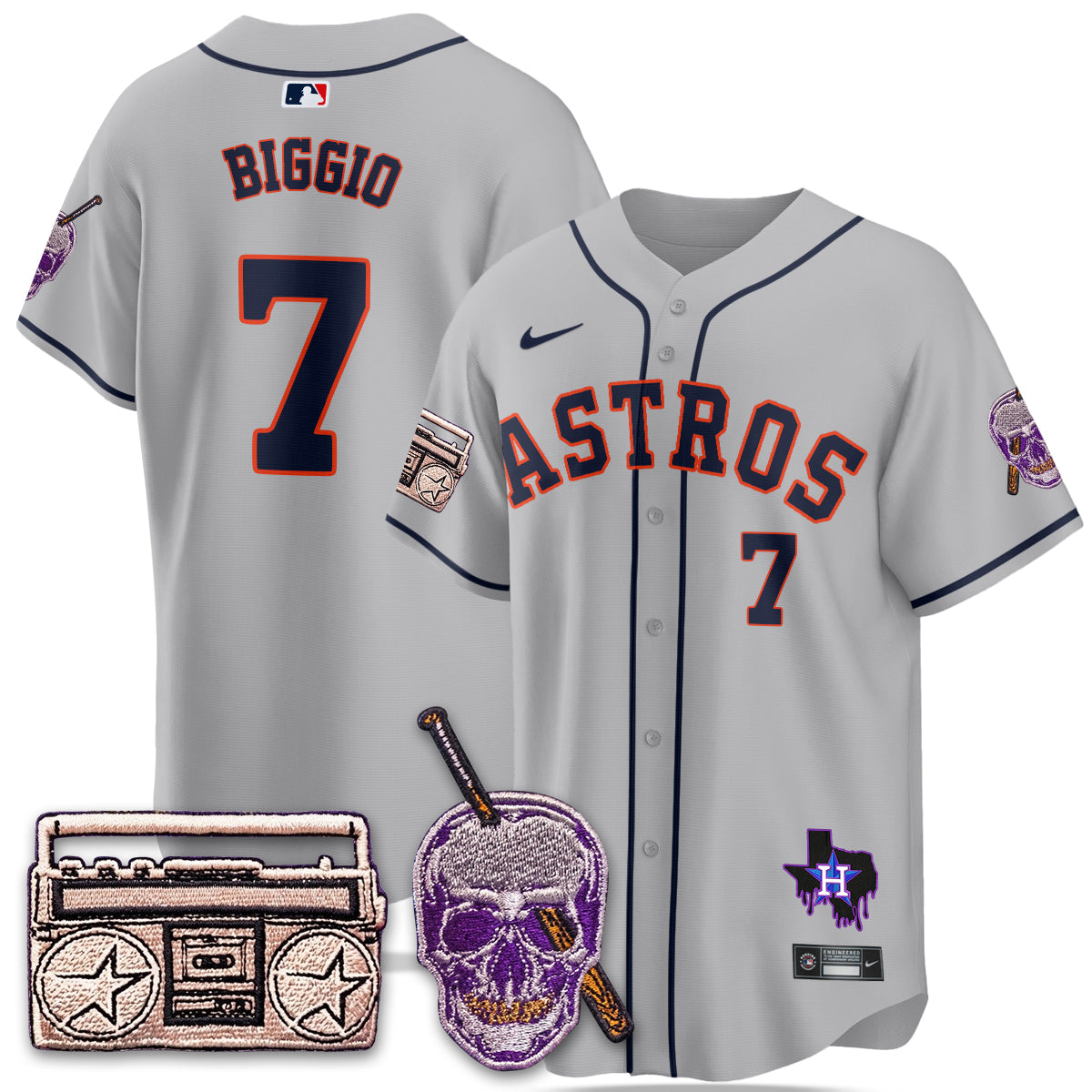 HOU DJ Screw Patch Vapor Premier Limited Jersey - All Stitched