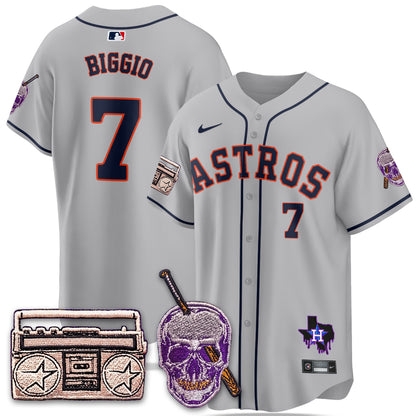 HOU DJ Screw Patch Vapor Premier Limited Jersey - All Stitched