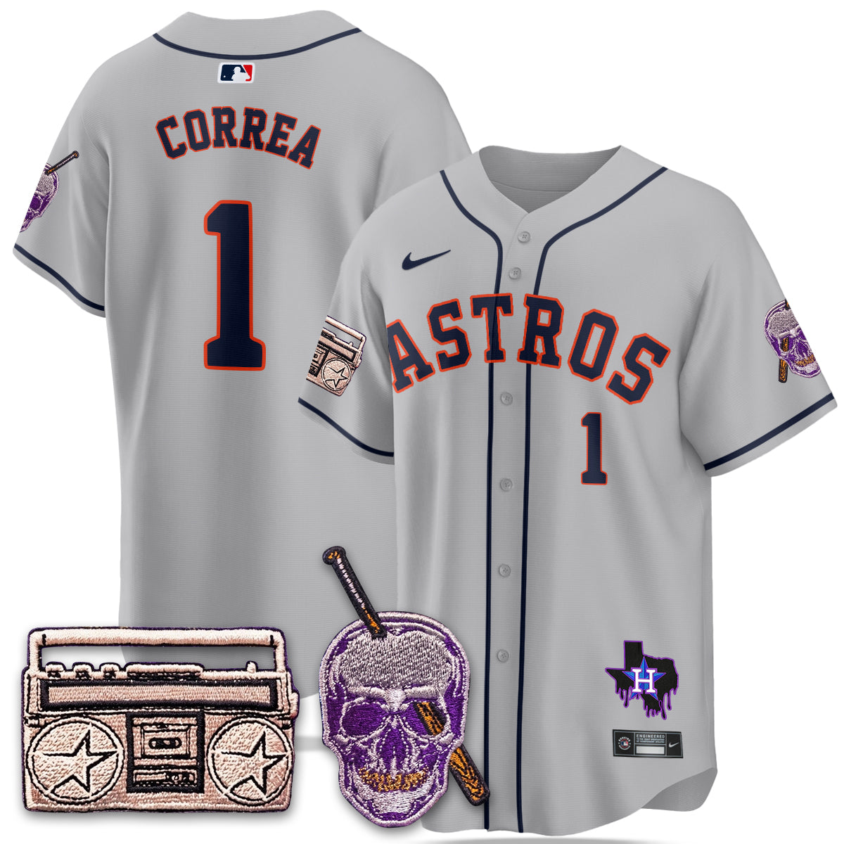 HOU DJ Screw Patch Vapor Premier Limited Jersey - All Stitched
