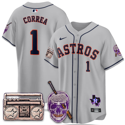 HOU DJ Screw Patch Vapor Premier Limited Jersey - All Stitched