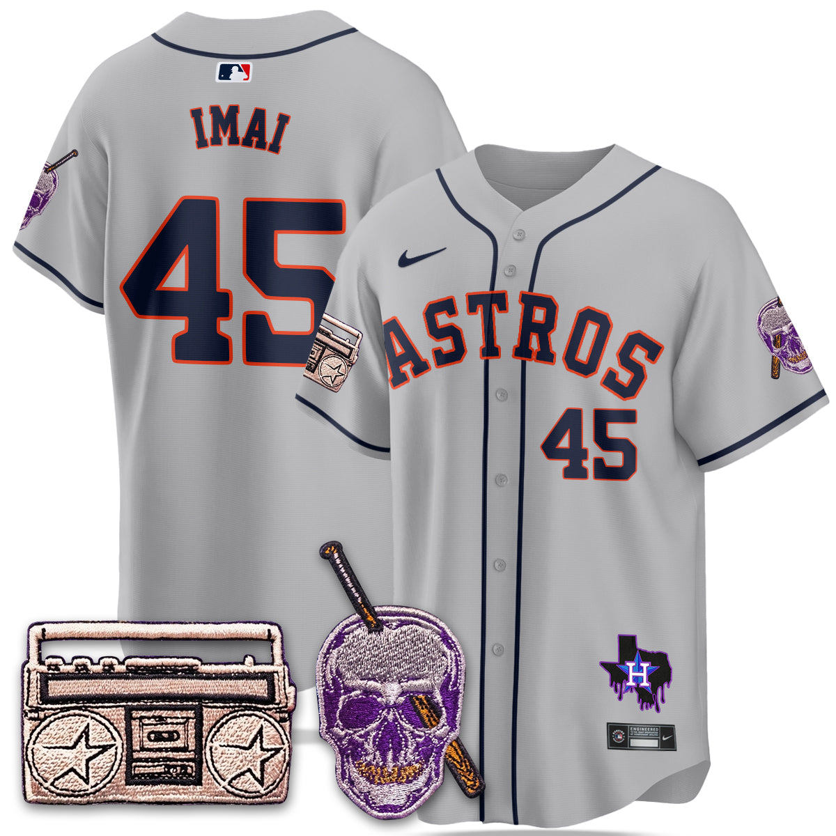 HOU DJ Screw Patch Vapor Premier Limited Jersey - All Stitched