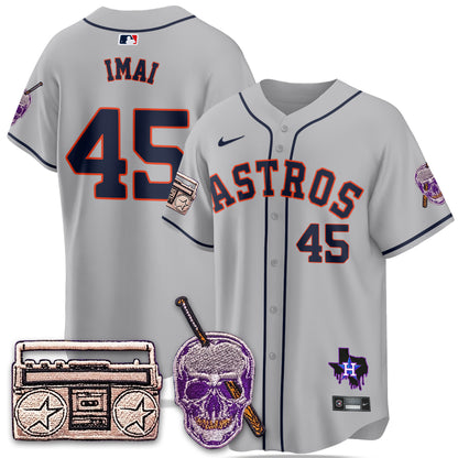 HOU DJ Screw Patch Vapor Premier Limited Jersey - All Stitched