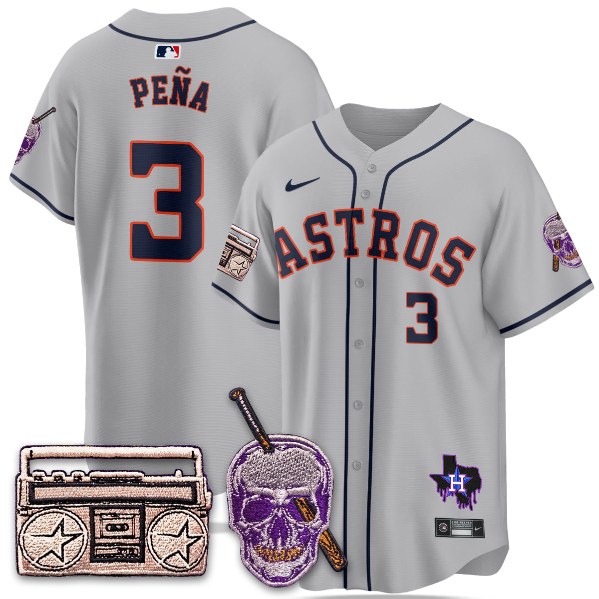 HOU DJ Screw Patch Vapor Premier Limited Jersey - All Stitched