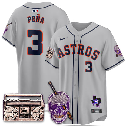 HOU DJ Screw Patch Vapor Premier Limited Jersey - All Stitched