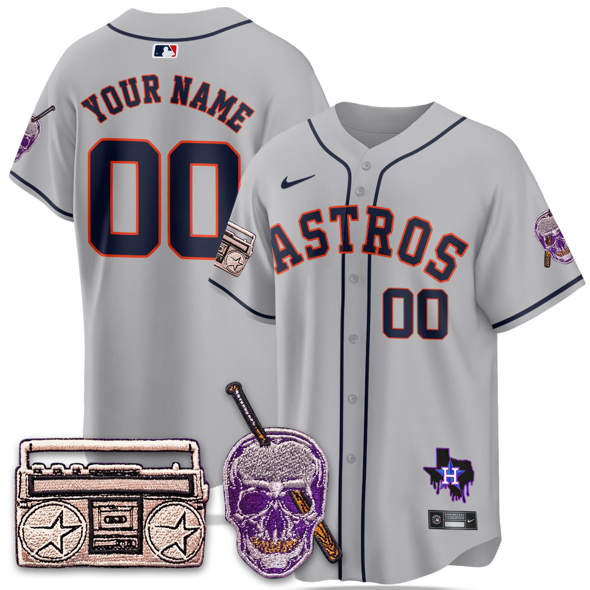 HOU DJ Screw Patch Vapor Premier Limited Jersey - All Stitched