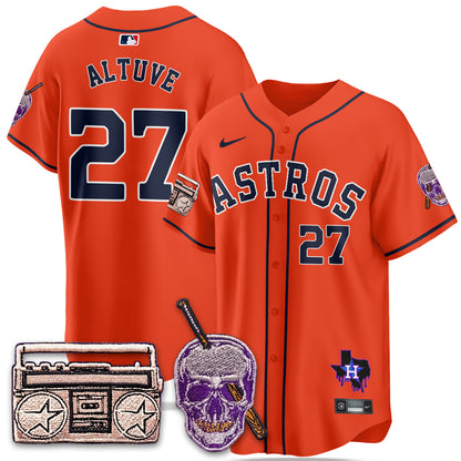 HOU DJ Screw Patch Vapor Premier Limited Jersey - All Stitched