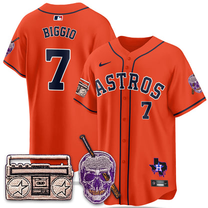 HOU DJ Screw Patch Vapor Premier Limited Jersey - All Stitched