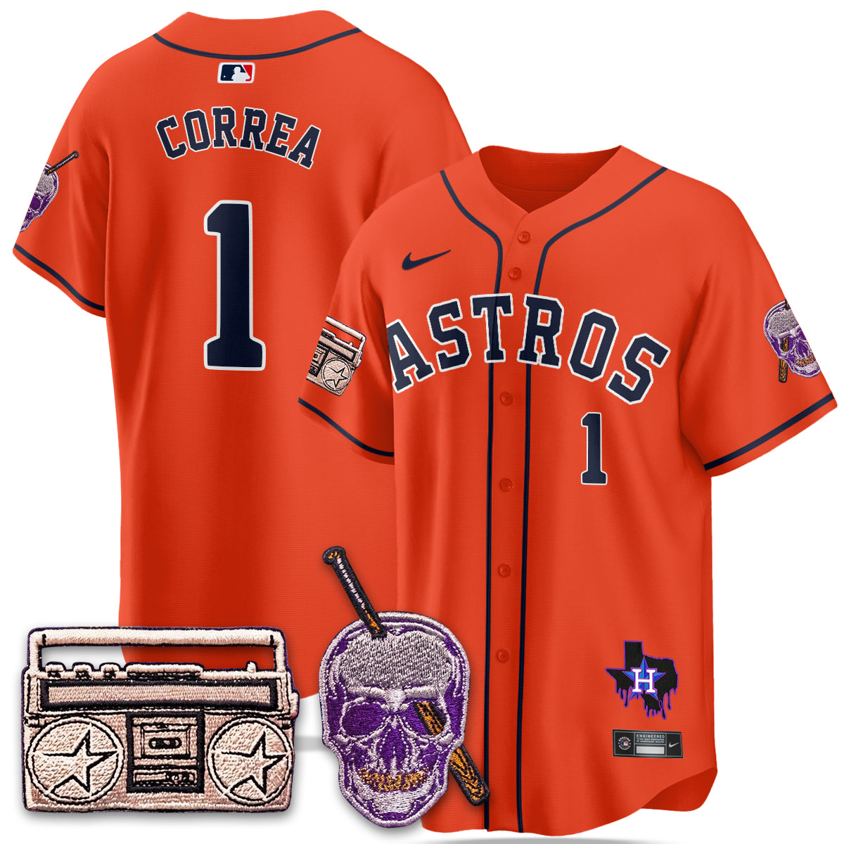 HOU DJ Screw Patch Vapor Premier Limited Jersey - All Stitched