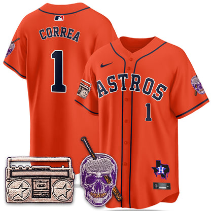 HOU DJ Screw Patch Vapor Premier Limited Jersey - All Stitched