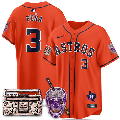 HOU DJ Screw Patch Vapor Premier Limited Jersey - All Stitched