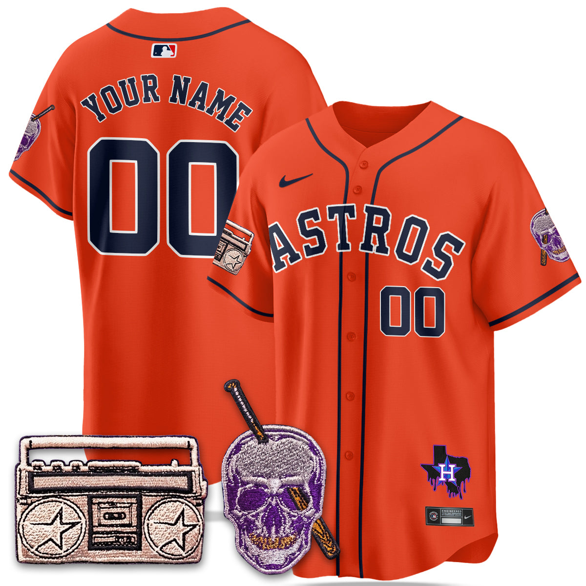 HOU DJ Screw Patch Vapor Premier Limited Custom Jersey - All Stitched