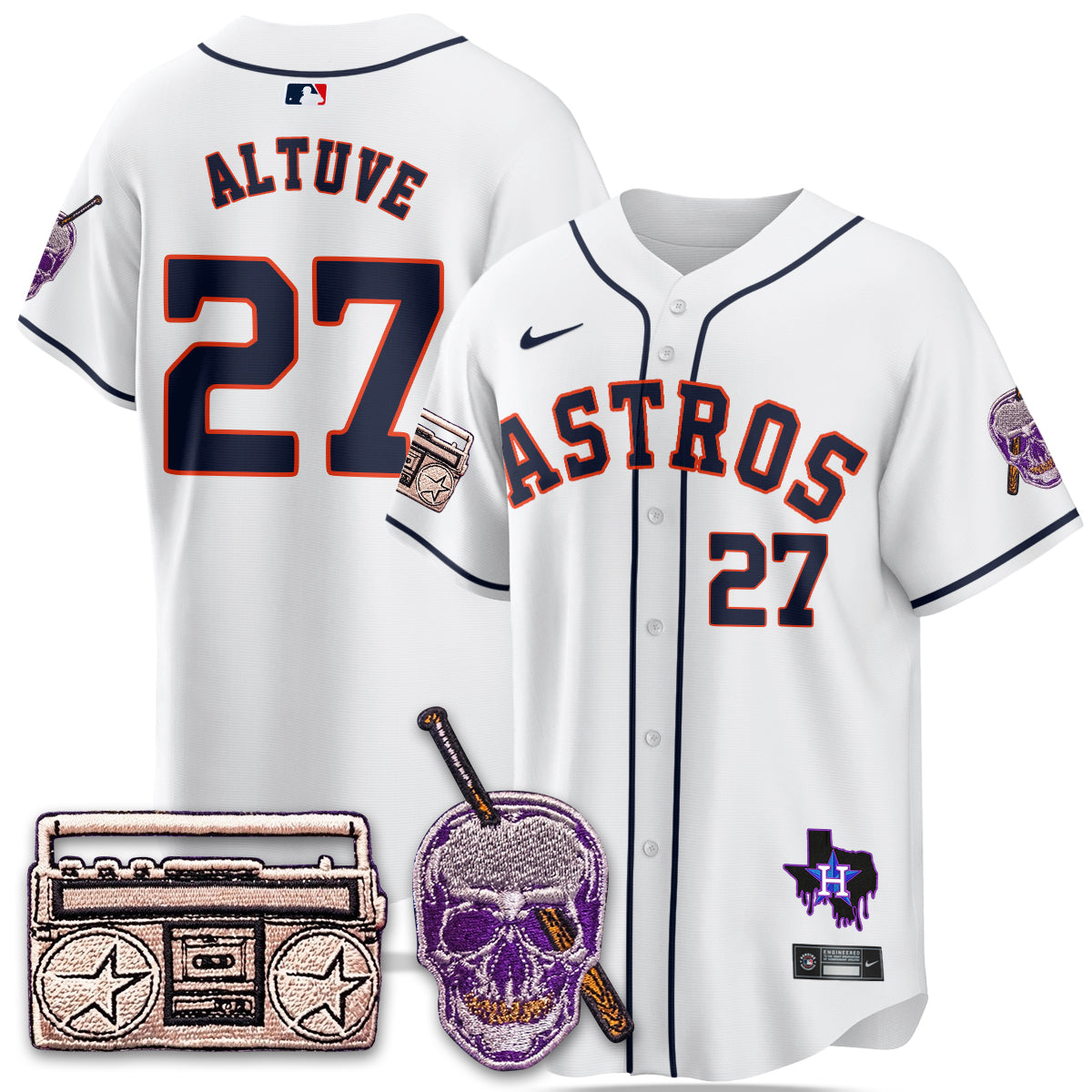 HOU DJ Screw Patch Vapor Premier Limited Jersey - All Stitched