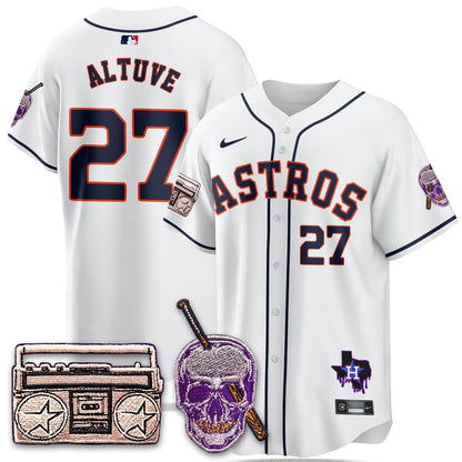 HOU DJ Screw Patch Vapor Premier Limited Jersey - All Stitched