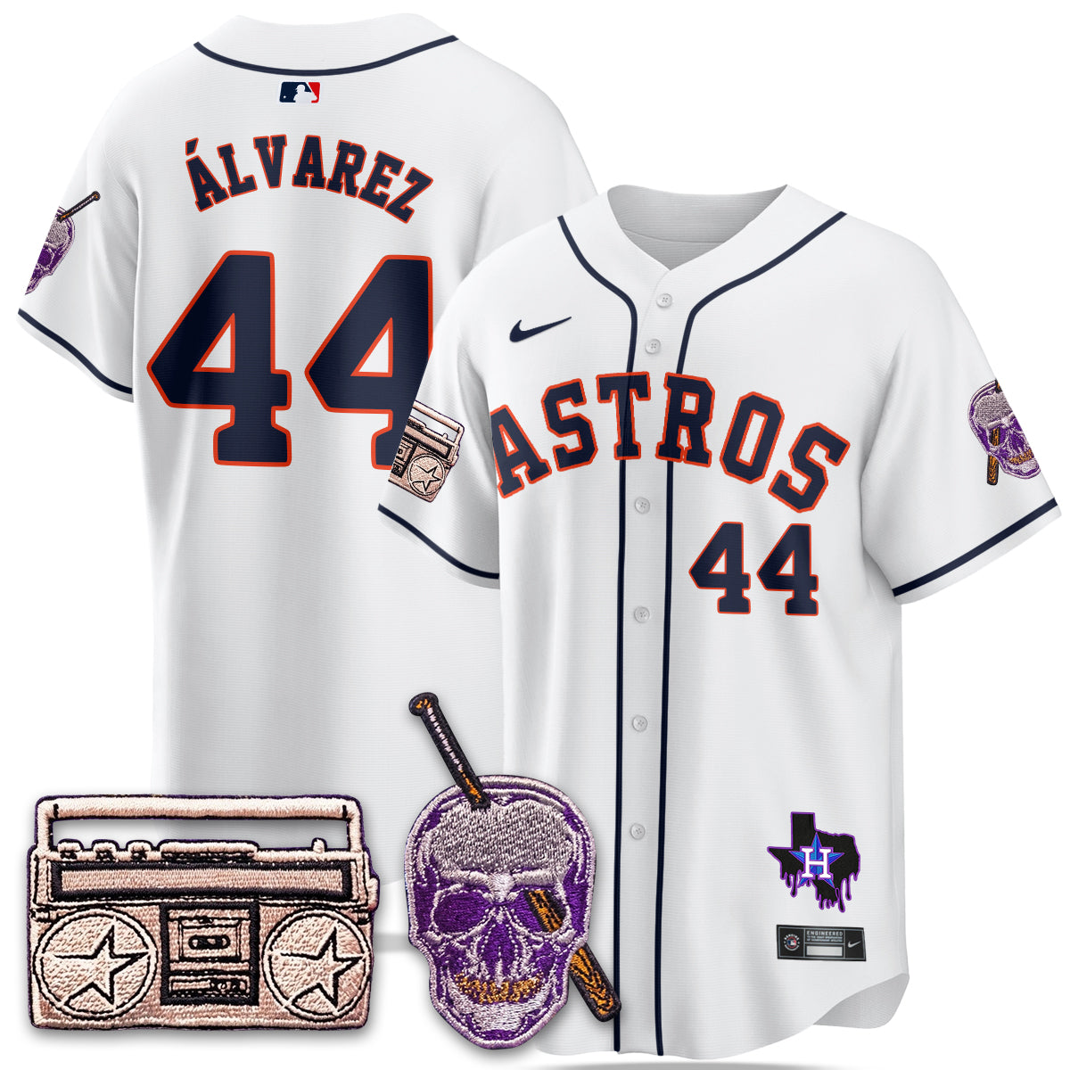 HOU DJ Screw Patch Vapor Premier Limited Jersey - All Stitched