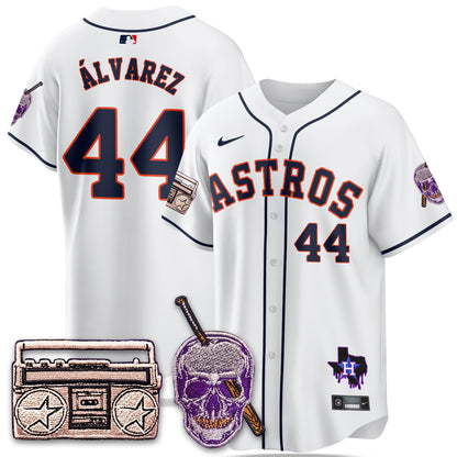HOU DJ Screw Patch Vapor Premier Limited Jersey - All Stitched