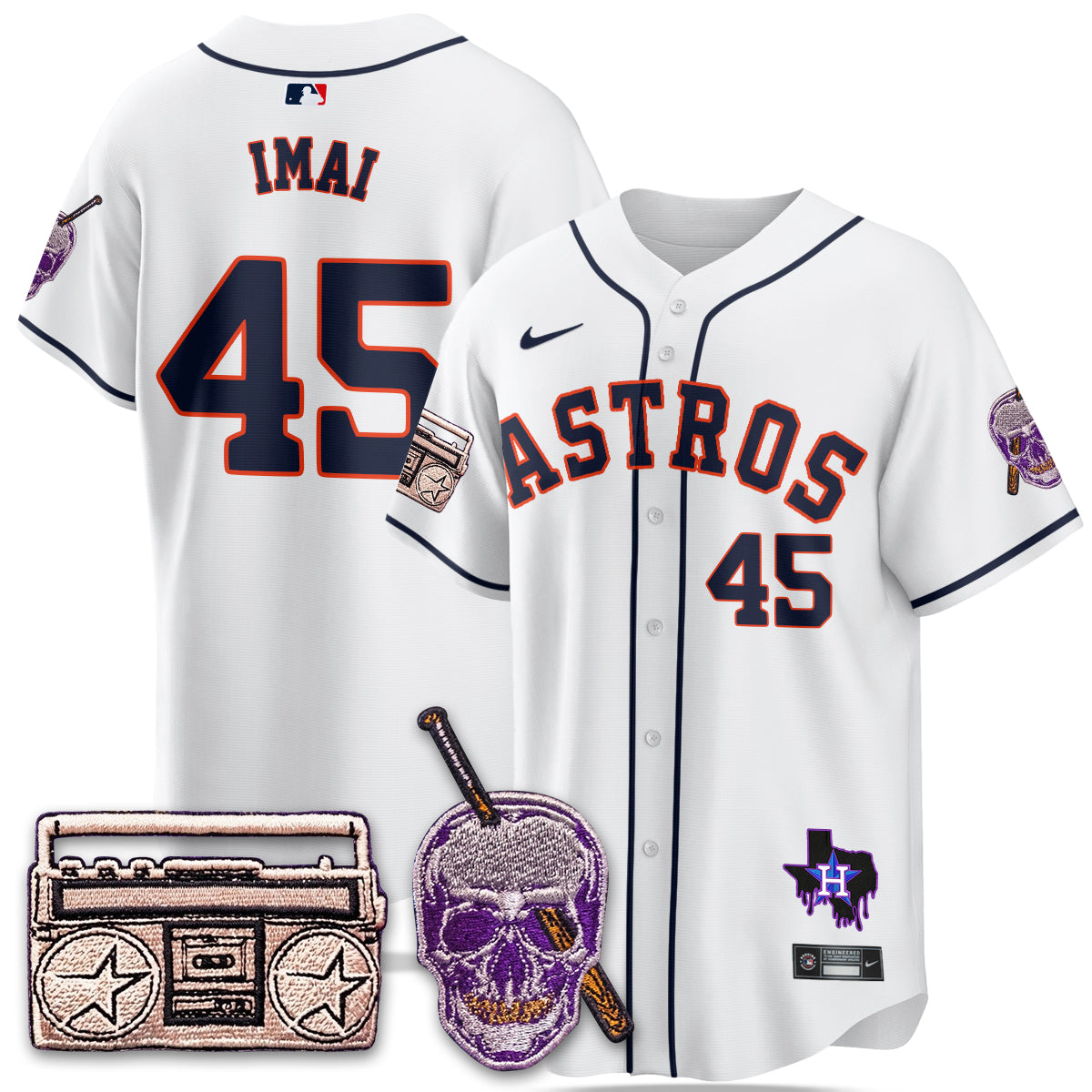 HOU DJ Screw Patch Vapor Premier Limited Jersey - All Stitched