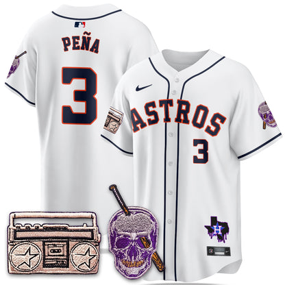 HOU DJ Screw Patch Vapor Premier Limited Jersey - All Stitched